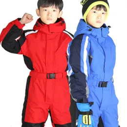 Anzüge im Freien Skianzug Kinder Onepiece Clothing Girls Snowboard Jacke Jungen Jungen Jungen Sport Ski -Sets Kleidung Snowboarden