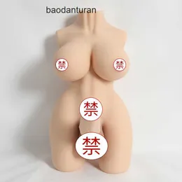 Half body Sex Doll Female physical doll half silicone hermaphrodite human demon bisexual male gay pull mount penis inverted mold UV2I