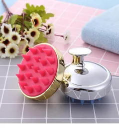 Gold Plated Sile Scalp Massage Hair Borstes Comb Non Slip Washing Shampoo Shower Brush SQCTRX7249450