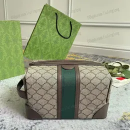 Estojo cosmético Ophidia Grande Savoy Médio Estojo de Higiene Pessoal com Web Moda Bolsa de Maquiagem Mulheres Designers Bolsa de Viagem Senhoras Bolsas de Alta Qualidade