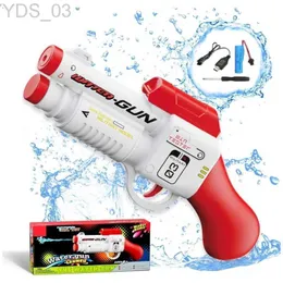 Gun Toys Automatic Electric Water Toy Burst Summer Play Watergun Toy High Pressure Summer Seaside Toy Kids Water Fight YQ240307