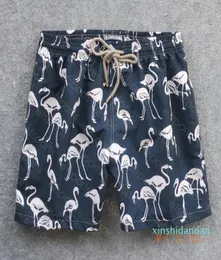 Vilebrequin Beach Short Bermuda Men039S Sports snabbtorkningsshorts Surfing Pants Flamingo Loose Straight Swimming Trunks8176341