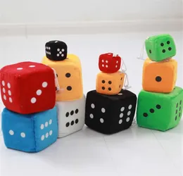 2024 Short Plush Number Dice Educational Aids Side length10cm Soft Toys Game Props Letter Dice Adsorbable Stuffed Toy