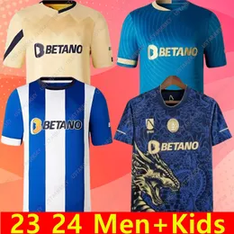 23 24 FC Portos Soccer Jerseys T Shirt Dragon Fans Player Version Training 2023 Campeoes Pepe Sergio Oliveira Mehdi Luis målvakt Fotbollsskjorta Kid Kits