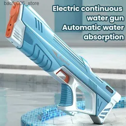 Sand Play Water Fun Gun Toys Electric Water Gun Automatisk vattenabsorption Högteknologisk stor kapacitet Burst Beach Outdoor Water Fight Toys 230703 Q240307