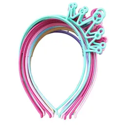 Kids Crown Headband Girl Plastic Tiaras Hair Sticks Princess Children Headwear Hair Accessory Candy Colors6857025