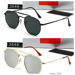 Mens Rao Baa AJ 3648Classic Brand Womens Solglasögon förbjuder lyxdesigner Eyewear Bands Metal Frame Designers Ray Sun Glasses Woman With Box High Quality Xi1p