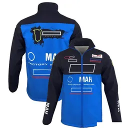 Vestuário de motocicleta 2022 Moto Jaqueta Equipe Fan Estilo Corrida Primavera e Outono Roupas Mens Plus Size Casual Soft Shell Hoodie Personalizado Dro Otieo