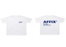 2020 Affix Works Tshirts Man Women Affix New Utility Letter Tirt Tirt 100 Cotton Oneck Tee Shirt Kiko Kostadinov Tops Y6278105