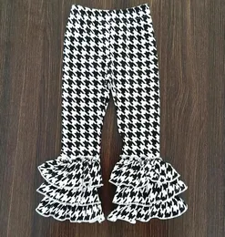 Kind Herbst Mädchen Rüschen Hosen Schwarz Weiß Dreifache Rüschen Leggings Mädchen Schlaghosen Winter Leggings Kleinkind Mädchen Frühling Kleidung Y26727688