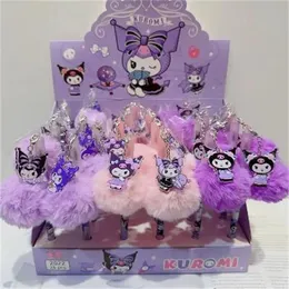 Sanrio jel kalemi kuromi melodi karikatür peluş kolye kawaii öğrencileri kırtasiye sevimli okul imza kalemi