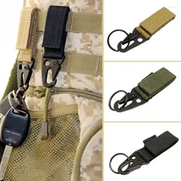 Keychains Carabiner High Strength Nylon Tactical Backpack Key Hook Webbing Buckle Hanging System Belt