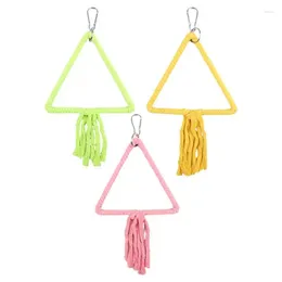 Other Bird Supplies Pet Parrot Swing Toy 1PCS Durable Comfortable Chewing Interactive Bite Resistant Cotton Rope Cage Accessories