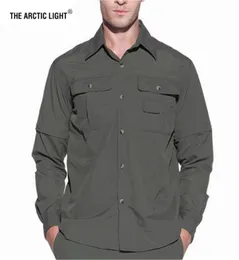 야외 셔츠 북극 라이트 남성 여름 빠른 마른 하이킹 셔츠 제거 가능한 군대 낚시 낚시 사냥 통기성 암벽 등반 남성 2204571591
