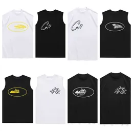 Mens T-Shirt 2023 Tasarımcı Corteizs Tişört Amerikan Sokak Hip Hop Mektubu Baskı Kısa Kollu T-Shirt Kortiyez Moda Gevşek Yuvarlak Boyun Kol DD