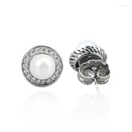 Stud Earrings JADE ANGEL Retro Women's Inlaid With Imitation Pearl Zircon Ladies Fashion Jewelry Wedding Party Accessories