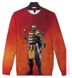 3D Game Apex Efsaneleri Oneck Sweatshirt 2019 Erkekler veya Kadınlar İçin Yeni Uzun Kollu Sweatshirt Yuvarlak Yuvarlak7635588