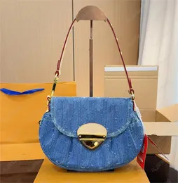 2024 SUNSET Woman Denim canvas Handbags shoulder bags Designer Crossbody bag Lady Totes