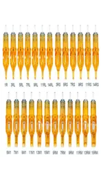 10st Tattoo Cartridge Needle RL RS M1 RM Mix Needles For Machine Grip Agujas Cartrige Yellow Pen C Qylhah9002359