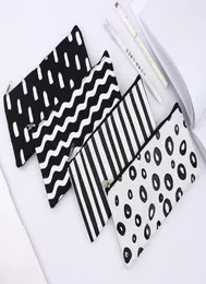 Stripe Pencil Bag Pocket School Cosmetic Make Up Pencil Pen Organizer Bag Case Pouch Office School Supplies8986524