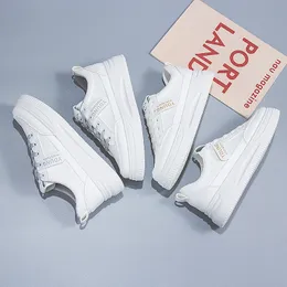 Fashion White Shoes Female Spring New Womens Summer Student Versatile Flat Lest Spring and Autumn Popular Japanese and Korean Style Sports Nappa Sneakers