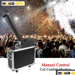 Sis Machine Bubble Makinesi Moka SFX Uçuş Kılıfı CO2 Confetti Cannon Hine Sahne Özel Etkisi El Kontrol Blaster Gaz borusu damlası DHWM8