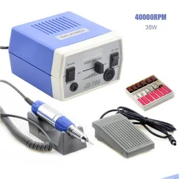 네일 드릴 액세서리 35W 40000RPM JD700 Pro Electric Nail Drill Hine 장비 매니큐어 페디큐어 파일 아트 펜 세트 드롭 배달 H DHVBR