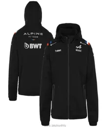 Alonso driver 2022 equipe de corrida hoodie fãs do carro moletom men039s camisola velo completo zip manter quente softshell jaqueta2237751