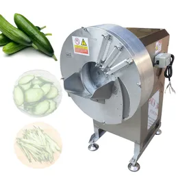 Kommerzielle Gemüseschneidemaschine, multifunktionale automatische Gemüseschneide- und Zerkleinerungsmaschine für Ingwer, Kartoffeln, Karotten