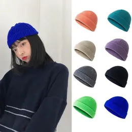 Beanie Kafatası Kapakları Sözsüz Şapkalar Hip Hop Beanie Skullcap Sokak Örme Şapka Kadın Erkekler Akrilik Unisex Sıradan Katı Kabak Taşınabilir 239m