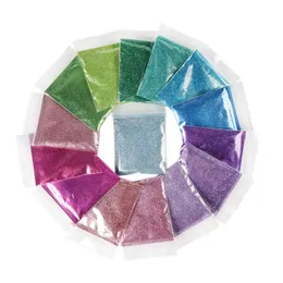 Tırnak parıltı 20bag/200g tırnak pigment tozu gradyan parıltı toz