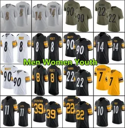 8 Kenny Pickett Jersey 90 TJ Watt 22 Najee Harris 14 George Pickens Mitchell Trubisky Pat Freiermuth Fitzpatrick 43 Troy Polamal3660962