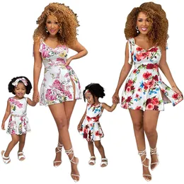 KEEP BLOOMING MULTICOLOR FLORAL MINI DRESS matching mommy and me summer dress