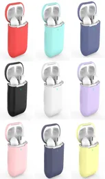 shockproof liquid silicone soft rubber protective case for apple airpods 1 2 3 pro wireless headset pouch with antidust plug7497799