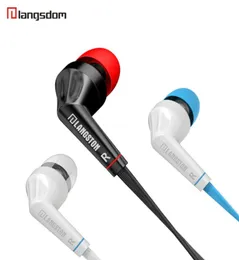 Langsdom przewodowe słuchawki HiFi Dźwięk Inear Sport Zestaw słuchawkowy z telefonami do słuchawki 35 mm dla Samsung Xiaomi5142601