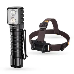 HD15 Headlamp 2000lm Powerful Head Torch Dual LED LH351D SST20 USB C 18650 Rechargeable Headlight with Magnetic Tail 240301