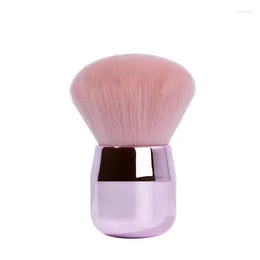 Makeup borstar rosa vit rund liten blommor borste nagelkonstfärg gel damm rengöring smink manikyr verktyg droppleverans dhvio