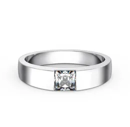 05CT Princess Cut Diamond Engagement Solitaire för sin solida Platinum 950 Ring Marriage Jewelry6760986