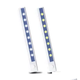 Kabine Işık PIR hareket sensörü LED Dolap Işığı Açma/Kapalı 8 LEDS 240mm veya Mutfak Yatak Odası Dolap Dolap Gece Işıkları Dalgalı Deliv Dhiic