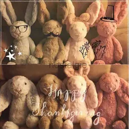 Soft Stuffed Animals Kids Long Ear Bunny Rabbit Sleeping Cute Cartoon Plush Toy Dolls Children Birthday Gift 230617 240307