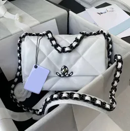 9A حمل حقيبة مصمم الكتف CC 19 Bag Women Borsa De Design the Chain Handbag Prester Crossbody Leather Clutch Wlup Luxury Envelope Wallet 1105ess