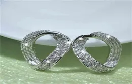 S925 Silver Color Sterling Earring VVS1 Mini 2 Carats Diamond Kolczyki Orecchini Fine Bizuteria 925 Jewelry Earrings 2106185926070