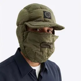Unisex Trapper Şapkalar Kış Metal Naylon Kapağı Pamuk Tut Sıcak Kulak Erkek Koruma Maskesi Şapka Açık Hava Yansıtıcı Full He258s