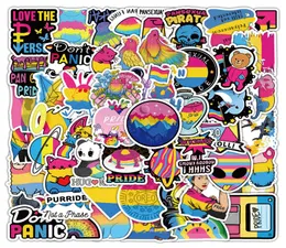 63Pcs Pansexual Pride Stickers Graffiti Kids Toy Skateboard car Motorcycle Bicycle Sticker Decals Whole3528359