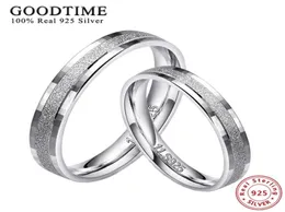 Mode 100 925 Silber Sterling s Männer Frauen Top Qualität Matt Flocken Paar Schmuck Finger Ring für Hochzeit9294370