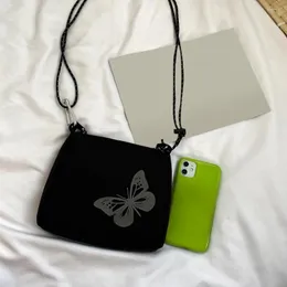 Torby na ramię Oxford tkaninę Kobiety Crossbody Butterfly Refleksyjne torebka uliczna Moda Znakomite zakupy