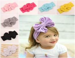 9 Kolor Nowy moda Baby Bowknot Opaski Girls Cute Bow Fair Band Niemowlę Piękny Bowknot Head Nabryk Dzieci Bowknot Elastic Access1999392