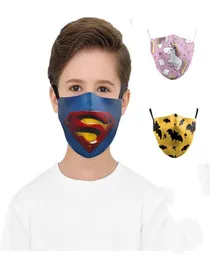 منفذ المصنع DHL Kids Unicorn Print Face Mask Sunproof Rustproof Cycling Sports Mouth Cover Cover Breatable Dailable 6331400