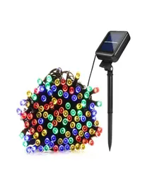 Lampade solari LED String Light 100 led 200 led Fata per esterni Vacanze Festa di Natale Ghirlande Prato Luci da giardino Impermeabili1967005