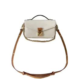 Pochette East West Omuz Çantası Kadın Tasarımcı Crossbody Bags Lüks Marka Çapraz Vücut Çantalar Moda Zinciri Tavalar Kadın Gündelik Çantası Klasik Vintage Crossbody Cüzdan